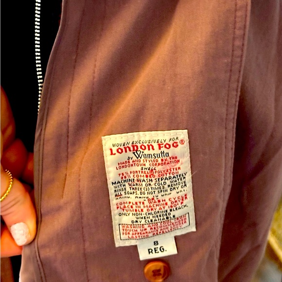 Vintage, London Fog Trench Coat, women’s size 8 - Picture 4 of 5